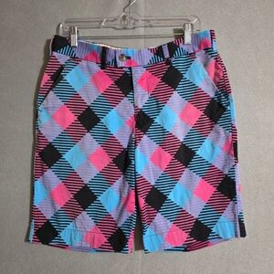 Loudmouth Mens Miami Slice 10" Golf Shorts Size 34